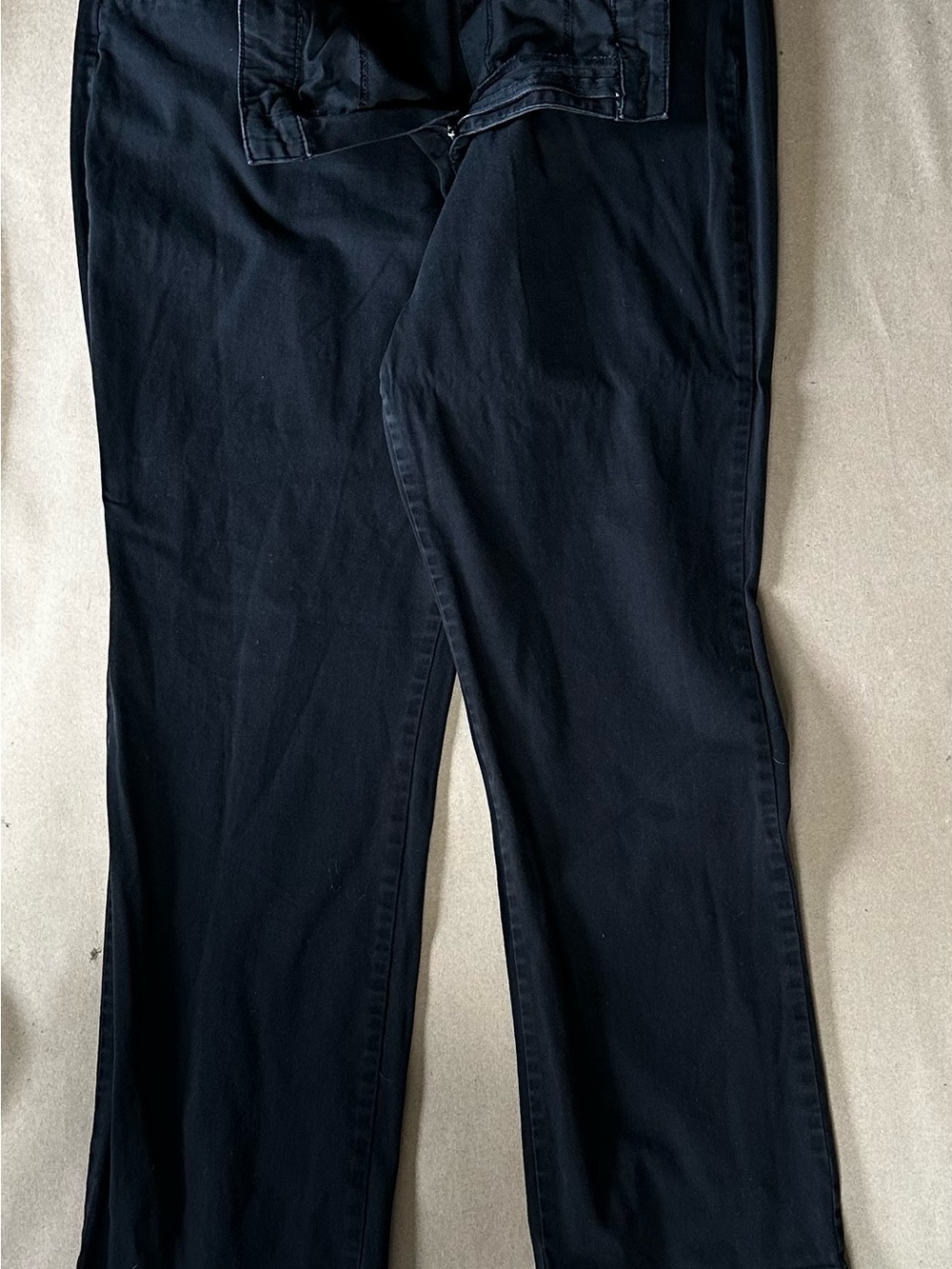 St. John's Bay Black Straight-Leg Trousers